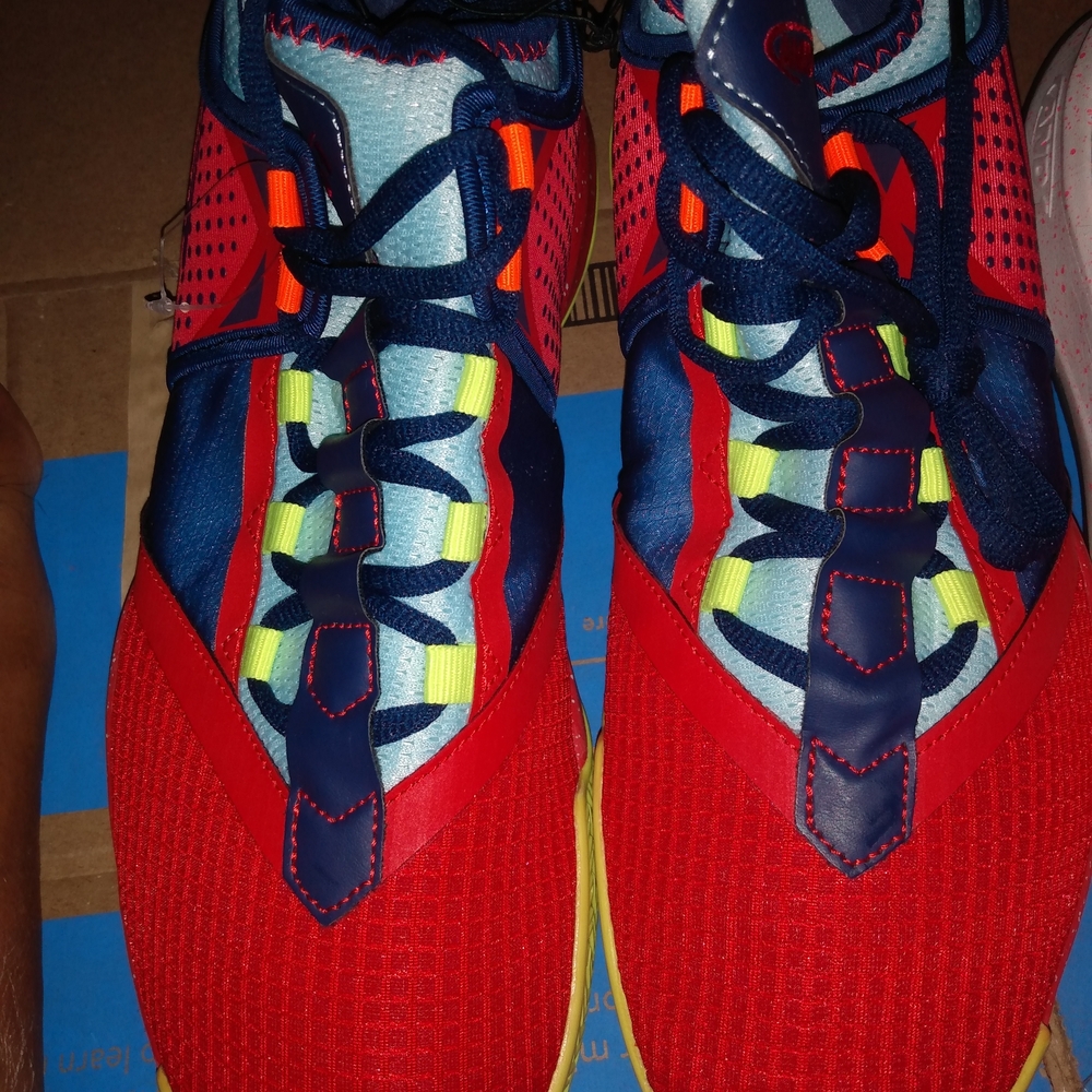 And1 Multicolor Basketball Shoes - Red, Orange, Blue, Yellow - Picture 3 of 10